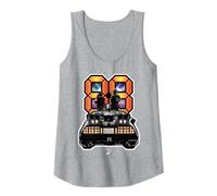 Back to The Future 88 Mph Marty and Doc Tank Top, Damen, Grau Meliert, M