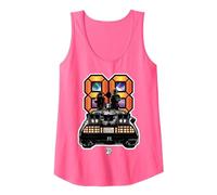 Back to The Future 88 Mph Marty and Doc Tank Top, Damen, Neonrosa, XL