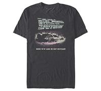 Back To The Future Herren Classic Delorean T-Shirt, schwarz, 3X-Groß