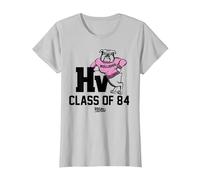 Back to The Future HV Class of ’84 Bulldogs T-Shirt, Damen, Silber, 3XL