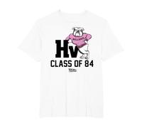Back to The Future HV Class of ’84 Bulldogs T-Shirt, Herren Große Größen, Weiß, 4X Tall