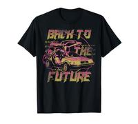 Back To The Future Neon Fade DeLorean T-Shirt