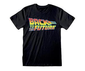 Back to The Future T-Shirt für Erwachsene | Schwarz | 100% Baumwolle | Kurzarm-T-Shirt für Herren | Vintage-Kleidung | Offizielles Merchandise, Schwarz, M