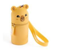 Back2Fun - Geldbörse mit Schlüsselanhänger und Mini-Etui für Kinder aus weichem Silikon, 3-in-1, Metallhaken und großem Griff zum Aufhängen am Handgelenk, Federmäppchen Ø45 x 115 mm, Kawaii-Stil
