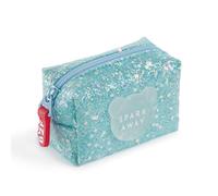 Back2Fun Uni Kinder Monedero Purpurina Azul B2f Reisezubehör-Brieftasche, blau