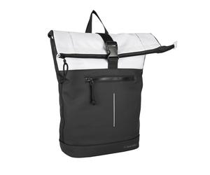 Backham - New York Rolltop Rucksack hellgrau