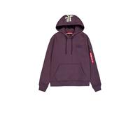 Alpha Industries Backprint Hoodie Größe S Pflaume