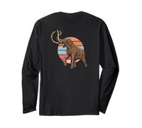 Backprint Mammut Uhrzeit und Eiszeit Langarmshirt