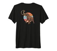 Backprint Mammut Uhrzeit und Eiszeit Premium T-Shirt