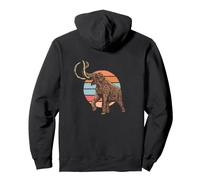 Backprint Mammut Uhrzeit und Eiszeit Pullover Hoodie