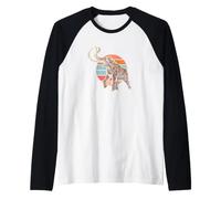 Backprint Mammut Uhrzeit und Eiszeit Raglan