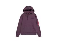 Hoodie ALPHA INDUSTRIES "Alpha Industries Men - Hoodies" Gr. L, lila (plum) Herren Sweatshirts (45205059-L) plum