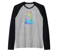 Backprint Synthpop Musik, Katzen Synth-Japanese Synthesizer Raglan
