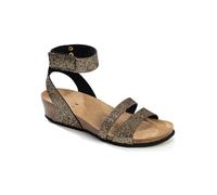BACKSUN Keilsandaletten "Camiri" in Gold - Größe 41 | Damen Sandalen