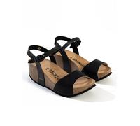 BACKSUN Keilsandaletten "Hongkong" in Schwarz - Größe 40 | Damen Sandalen