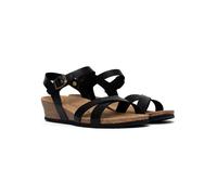BACKSUN Keilsandaletten in Schwarz - Größe 38 | Damen Sandalen