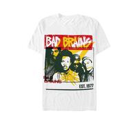 Bad Brains - Colour Block - T-Shirt - Weiß - M - 100% Baumwolle,Jersey Weiß M