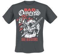 Bad Omens Bad Decisions Skull Männer T-Shirt dunkelgrau S 100% Baumwolle Band-Merch, Bands