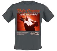 Bad Omens Death Peace Mind Box Girl Männer T-Shirt dunkelgrau M 100% Baumwolle Band-Merch, Bands