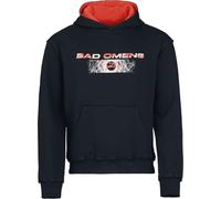 Bad Omens Logo Männer Kapuzenpullover schwarz/rot L 80% Baumwolle, 20% Polyester Band-Merch, Bands