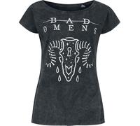 Bad Omens Ram Skull T-Shirt schwarz in S