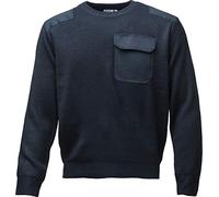 Baddery Bundeswehr Pullover - Militär Armee Kleidung Herren Männer - Navy Marine Segler - Arbeitskleidung (Blau M)