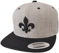 Baddery Cap Snapback - „Fleur de Lis“ - 3D Stick Lilie | Kappe mit 3D Stick Lilie für Herren & Damen