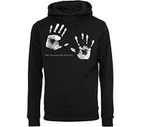 Baddery Kapuzenpullover für Herren : May The Chalk be with You - Kletter Kleidung Zubehör - Hoodie Outdoor Ausrüstung - Bouldern Geschenk Pullover (Schwarz L)