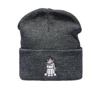 Baddery Strickmütze: Einhorn - Winter/Woll-Mütze/Kinder/Herren Damen Frauen Männer/Geschenk Freundin/Urban/Süß/Unicorn (Grau)