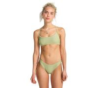Bade-Shirt BILLABONG "Tanlines Lace Up", Damen, Gr. M, Cup B, grün (avocado), Obermaterial: 91% Microfaser, 9% Elasthan;, Bikini-Oberteile (68204761-M) avocado