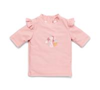 Bade-T-Shirt kurzarm mit Rüschen Seahorse Pink | Little Dutch - 62/68