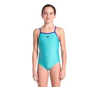 ARENA Girl's Swimsuit Light Drop SOLID NEON Blue Multi - 128