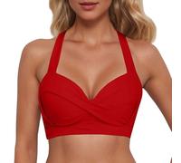 Badeanzug 20er Jahre Damen Für Binden Höschen Long Ausschnitt Bedeckende Rotes Tuch Günstig Bikiniset Einfarbige Islamischer Kollektion Trend Durchlässig Anzüge Breitem Schick 2teilig