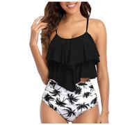 Badeanzug 38 Cup E High Waist Bademode Damen Badeanzug Damen Xs Badeanzug Damen Ohne Cups XXL Bikini Oberteile Badeanzug Volant Badesachen Frauen Trainings Bikini Damen Schalen Bikini Oberteil