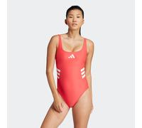 Badeanzug ADIDAS PERFORMANCE "3-STREIFEN U-BACK", Damen, Gr. 42, N-Gr, orange (semi lucid rot, pulse magenta), Obermaterial: 78% Polyamid, 22% Elasthan, Badeanzüge Badeanzug, sportlicher Stil, für Sch