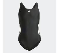 Badeanzug ADIDAS PERFORMANCE "3S BLD SWIMSUIT", Mädchen, Gr. 104, N-Gr, schwarz-weiß (schwarz, weiß), Obermaterial: 78% Polyamid, 22% Elasthan, Badeanzüge Badeanzug (71072012-104) schwarz, weiß