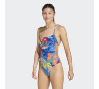 adidas Mexicana Florals Tie-Back Badeanzug Damen JZ5831 - glory blue/white 38