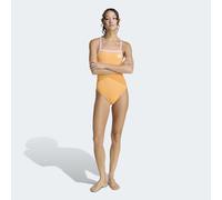 Badeanzug ADIDAS PERFORMANCE "MIT DÜNNEN TRÄGERN UND V-FÖRMIGEM RÜCKENDESIGN", Damen, Gr. 34, N-Gr, pure tangerine, bliss lila, Obermaterial: 100% Polyester, Badeanzüge Badeanzug (64415536-34) pure ta