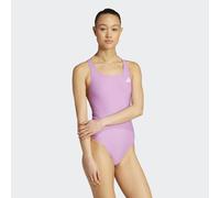 Badeanzug ADIDAS PERFORMANCE "ESS VBCK SUIT", Damen, Gr. 48, N-Gr, preloved lila, Obermaterial: 78% Polyamid, 22% Elasthan, Badeanzüge Badeanzug (20590243-48) preloved lila