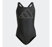 Badeanzug ADIDAS PERFORMANCE "PERFORMANCE BIG BARS KIDS", Kinder, Gr. 140, N-Gr, schwarz-weiß (schwarz, weiß), Obermaterial: 78% Polyamid, 22% Elasthan, Badeanzüge Badeanzug (27407162-140) schwarz, we