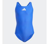 Badeanzug ADIDAS PERFORMANCE "SOLID SMALL LOGO", Kinder, Gr. 128, N-Gr, blau (semi lucid blau, weiß), Obermaterial: 78% Polyamid, 22% Elasthan, Badeanzüge Badeanzug (14944266-128) semi lucid blau, wei