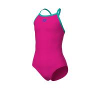 Badeanzug ARENA "arena Feel Light Drop Back Solid Badeanzug für Mädchen", Kinder, Gr. 92, N-Gr, freak rose, w, Obermaterial: 82% Polyester, 18% Elasthan, Badeanzüge Badeanzug (41860450-92) freak rose,