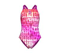 Badeanzug ARENA "G ARENA MULTI COLOURS SWIMSUIT V BACK für Mädchen", Mädchen, Gr. 140 (134), N-Gr, pink multi, very fuchsia, Obermaterial: 100% Polyester, Badeanzüge Badeanzug (75450565-140) pink mult