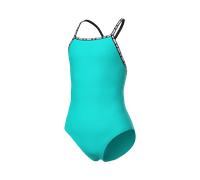 Badeanzug ARENA "G ARENA SOLID SWIMSUIT", Mädchen, Gr. 152 (146), N-Gr, grün (water), Obermaterial: 87% Polyamid, 13% Elasthan. Futter: 90% Polyester, 10% Elasthan, Badeanzüge Badeanzug (54036025-152)