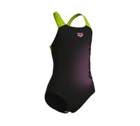 Badeanzug ARENA "GIRL'S ARENA DIM LIGHT SWIMSUIT SWIM PRO BACK L für Mädchen", Mädchen, Gr. 152, N-Gr, schwarz (schwarz, artic lime), Obermaterial: 80% Polyamid, 20% Elasthan, Badeanzüge Badeanzug (97