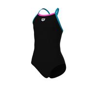Badeanzug ARENA "GIRL'S ARENA SWIMSUIT LIGHT DROP SOLID für Mädchen", Mädchen, Gr. 140 (134), N-Gr, schwarz, eyeblush, shocking pink, Obermaterial: 82% Polyester, 18% Elasthan, Badeanzüge Badeanzug (6