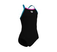 Badeanzug ARENA "GIRL'S ARENA SWIMSUIT LIGHT DROP SOLID für Mädchen", Mädchen, Gr. 152 (146), N-Gr, schwarz, eyeblush, shocking pink, Obermaterial: 82% Polyester, 18% Elasthan, Badeanzüge Badeanzug (6