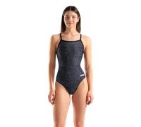 Badeanzug ARENA "W ARENA SNAKESKIN SWIMSUIT LIGHTDROPBACK", Damen, Gr. 46, N-Gr, schwarz (schwarz, team schwarz), Obermaterial: 100% Polyester, Badeanzüge Badeanzug (52969721-46) schwarz, team schwarz