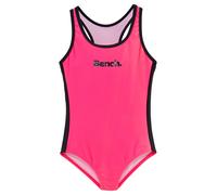 Badeanzug BENCH., Kinder, Gr. 134/140, N-Gr, pink (pink, schwarz), Polyamid, kontrastfarbene Details, Badeanzüge Badeanzug, mit Logoprint (863304-134) pink, schwarz