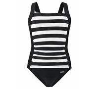 Badeanzug BENCH., Mädchen, Gr. 122/128, N-Gr, schwarz-weiß (schwarz, weiß), Polyamid, Badeanzüge Badeanzug, mit trendigen Streifen (816202-122)